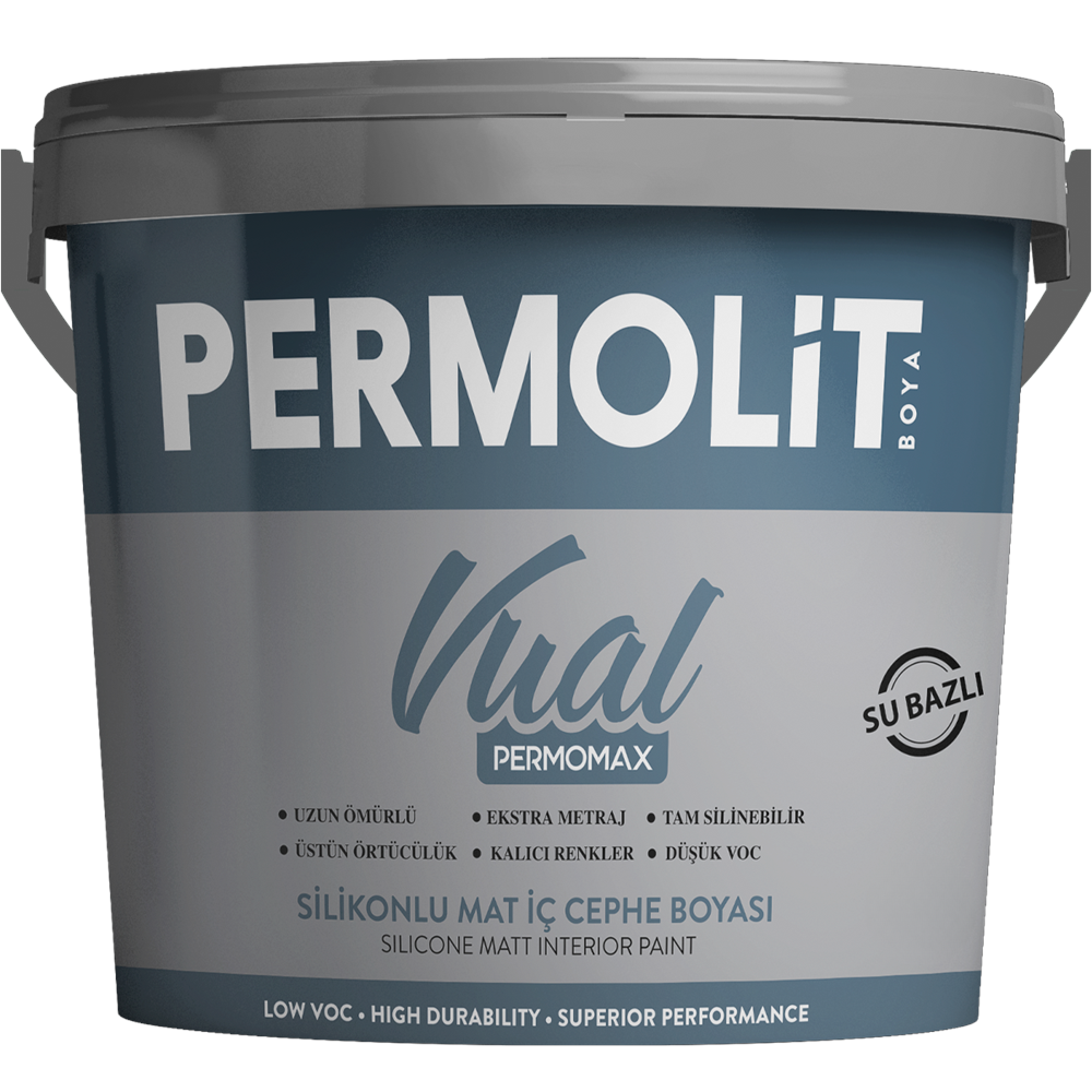 Permomax Vual Silikonlu Mat İç Cephe Boyası 2.5 LT (D1 BAZ)