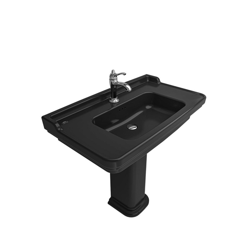 Edılcuoghı 90X50 Etajerli Lavabo Siyah