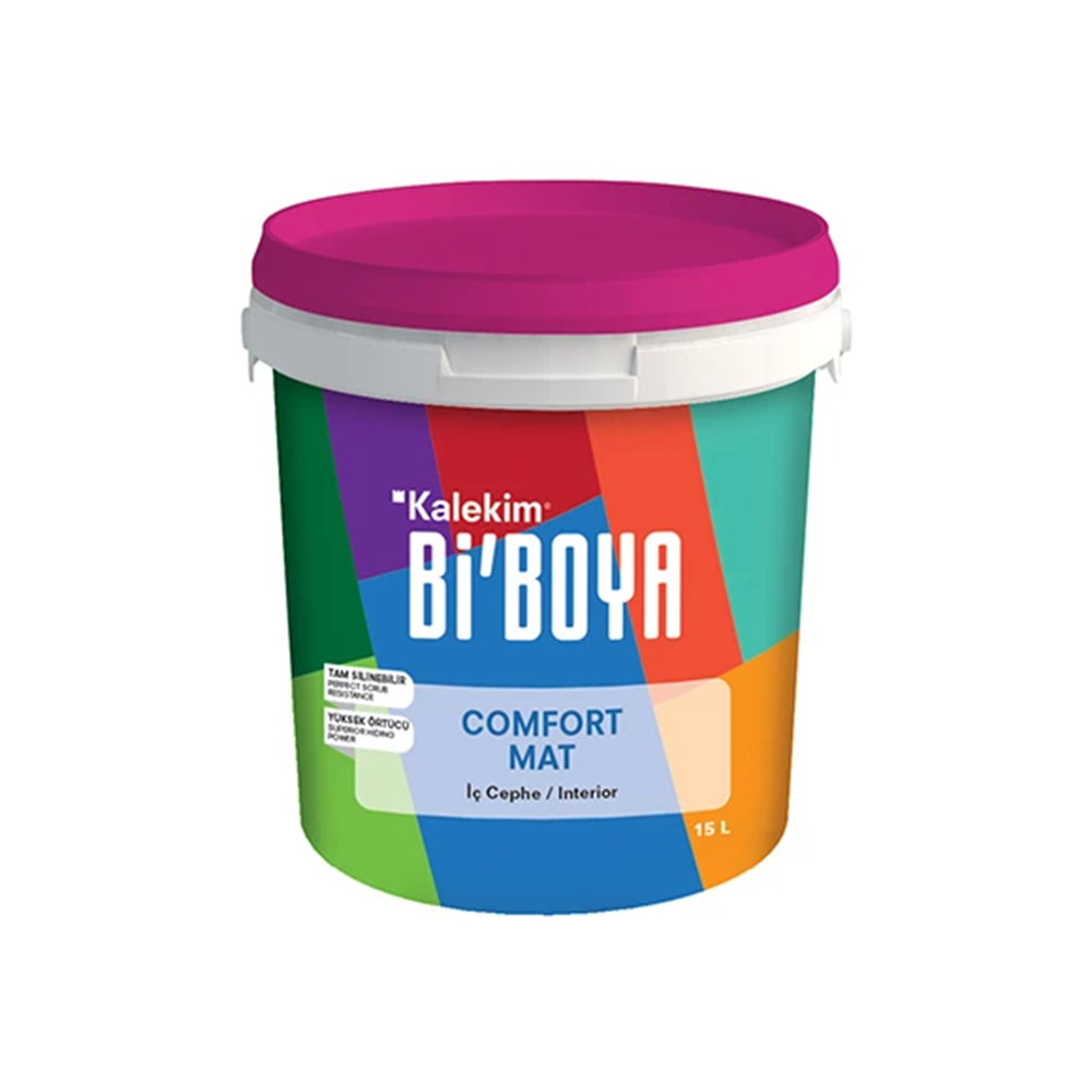 Biboya Comfort Mat İç Cephe Boyası 15 LT (A BAZ)