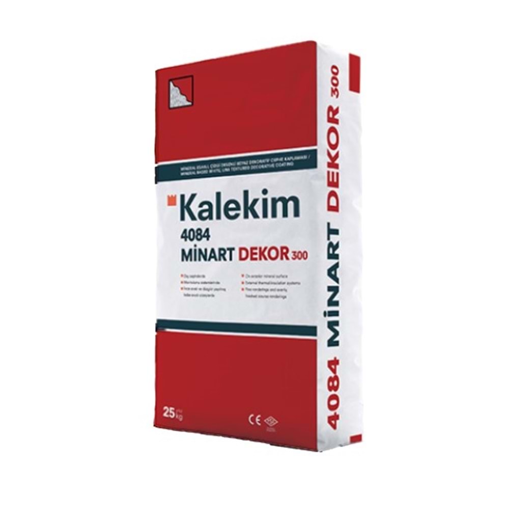 Kalekim 4048 Minart Dekor 300 Mineral Esaslı Yoğun Çizgi Desenli Dekoratif Cephe Kaplaması 25 Kg.