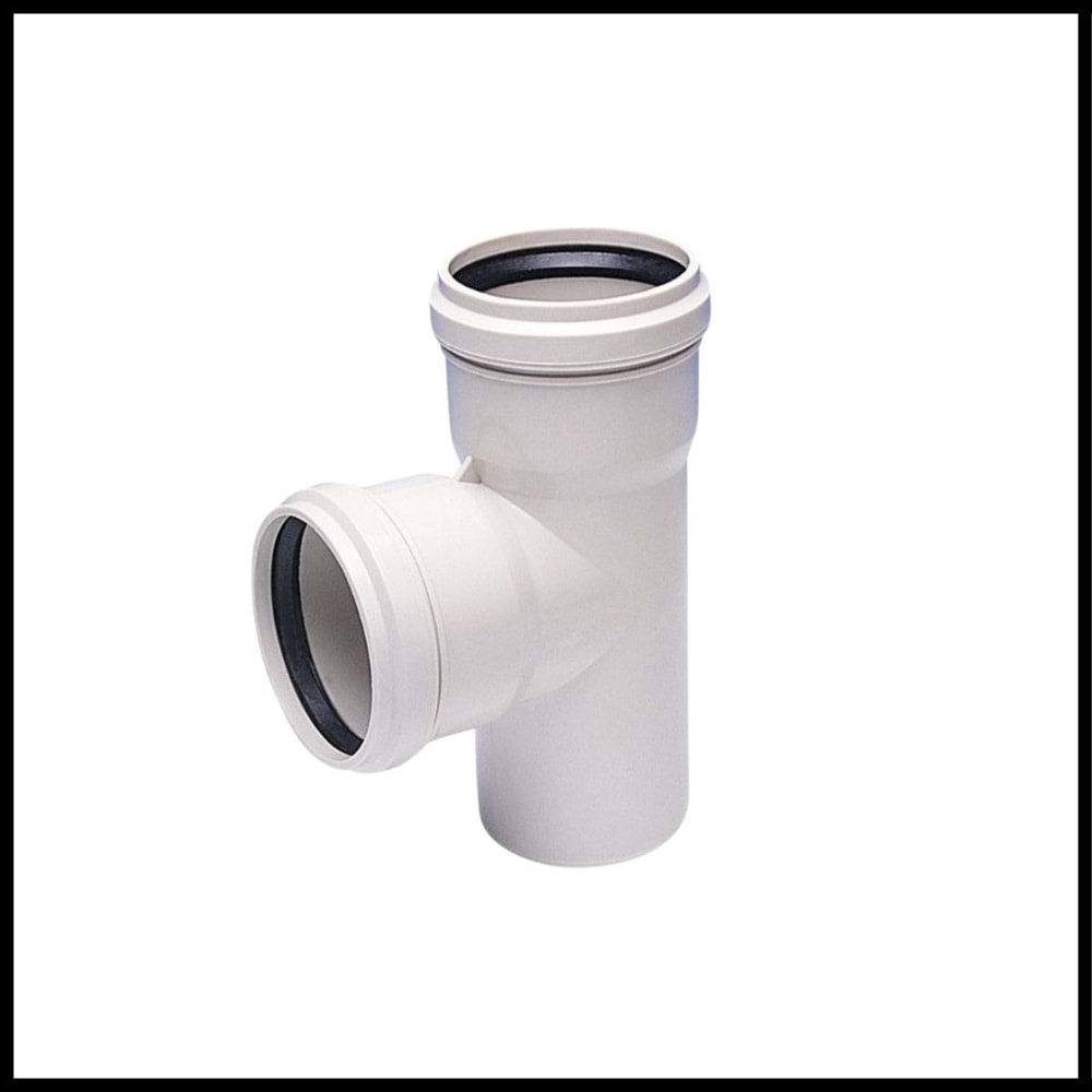 Kalde PVC-U Tek Çatal 87 Derece 50 x 50 mm. -- 5213-sbr-xk0k87