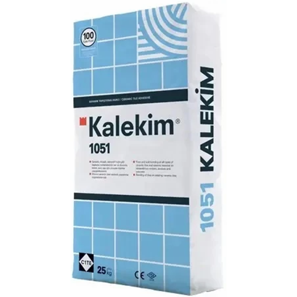 KALEKİM 1051 Seramik Yapıştırma Harcı (GRİ) 25 KG