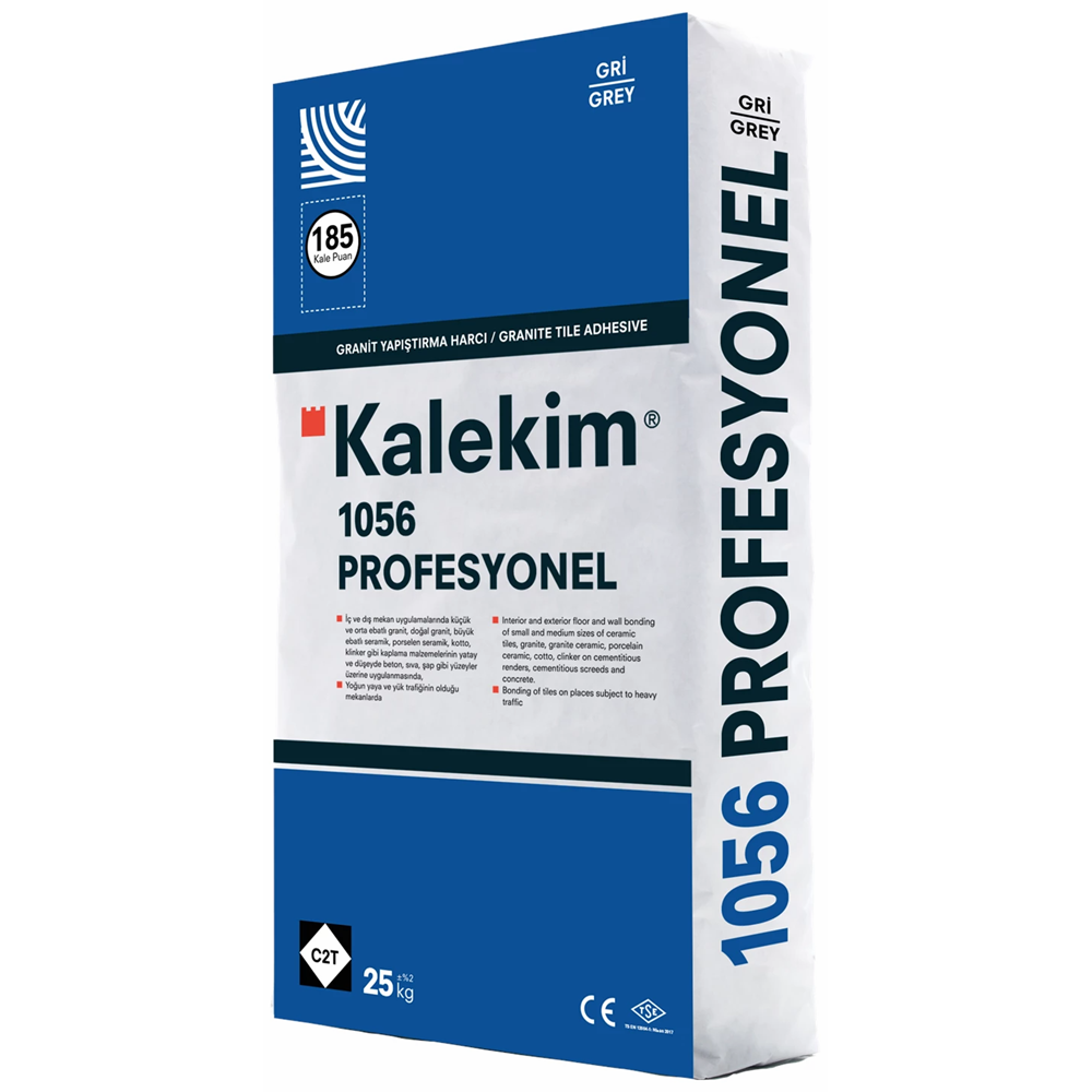 KALEKİM 1056 Profesyonel Yapıştırma Harcı (GRİ) 25 KG