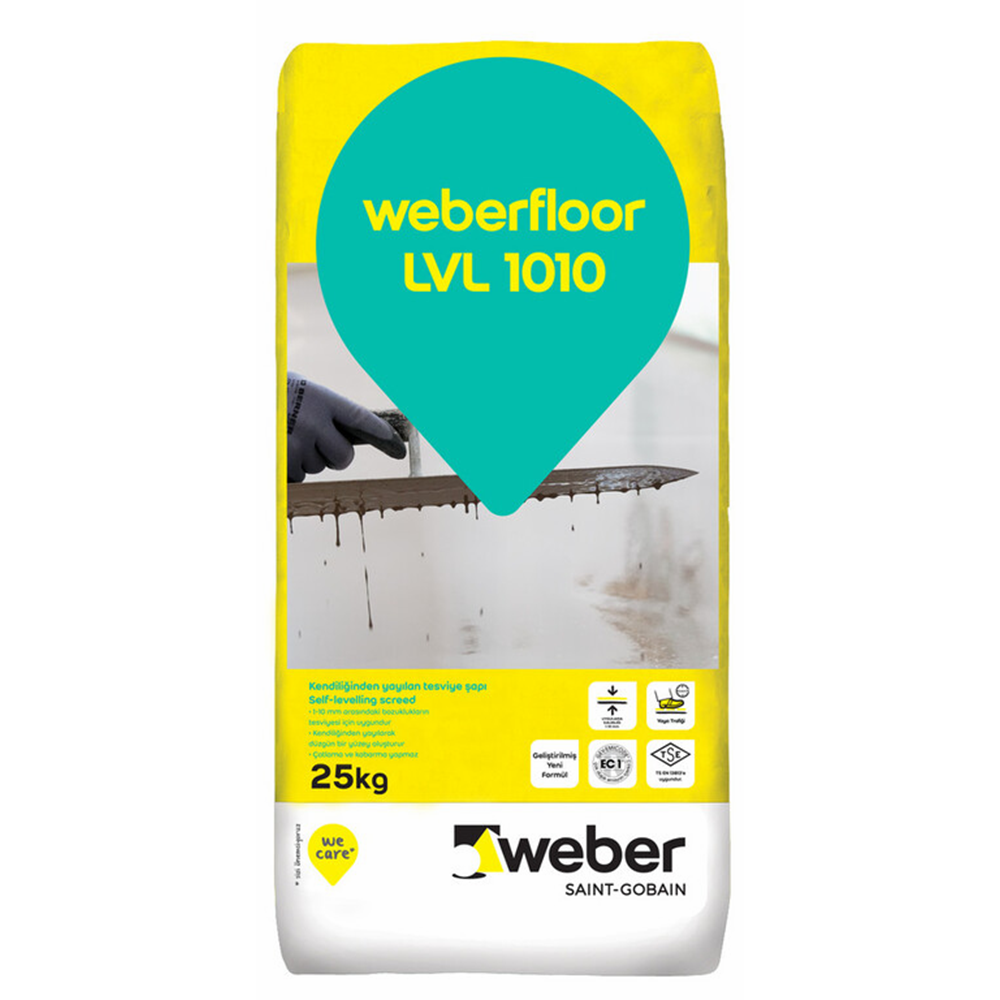 Weberfloor LVL 1010 Tesviye Şapı 25 KG