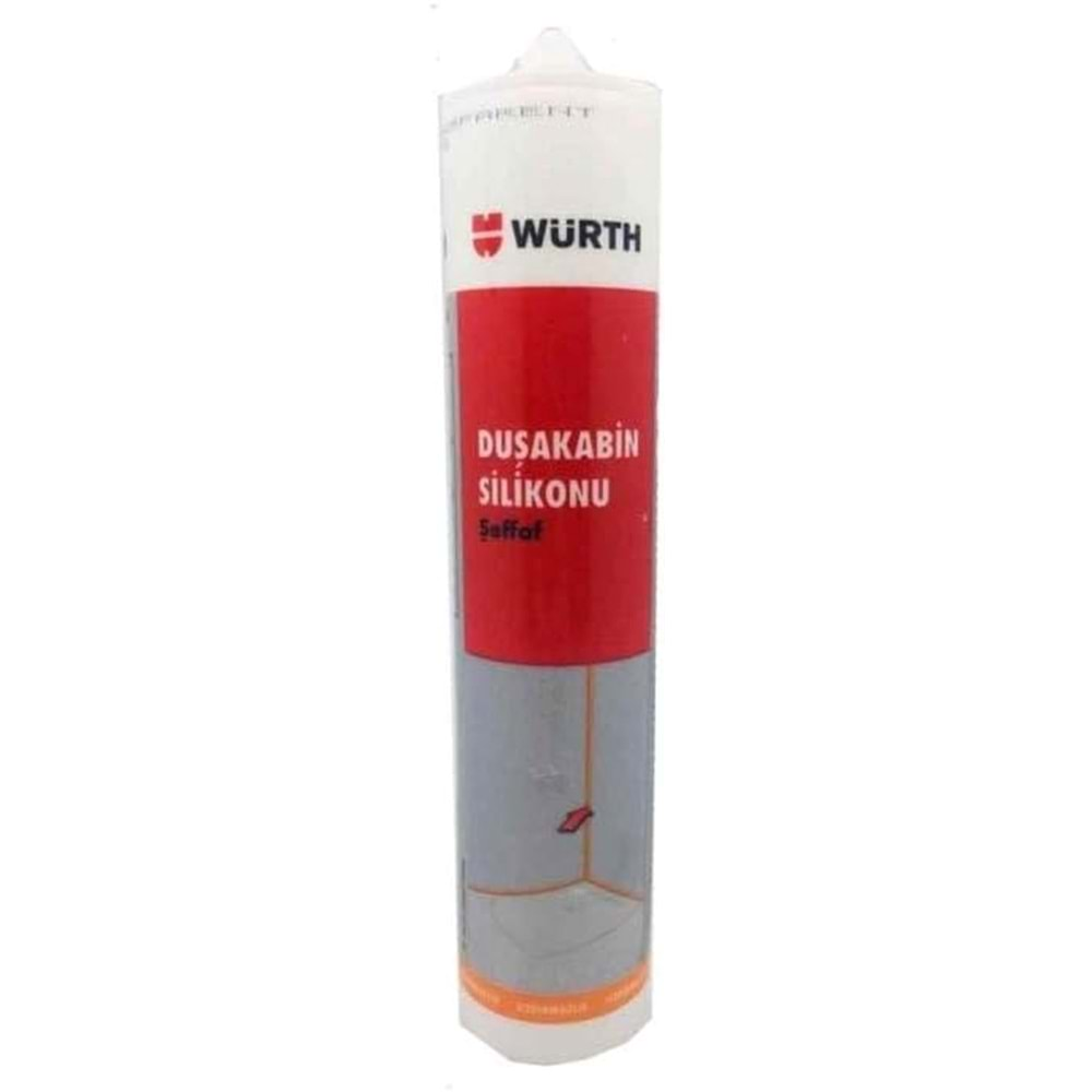 Würth Duşakabin Silikonu Şeffaf 310Ml