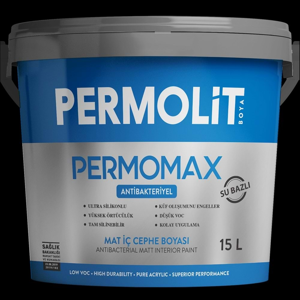 Permomax Antibakteriyel Mat İç Cephe Boyası 15 Lt Pbaz