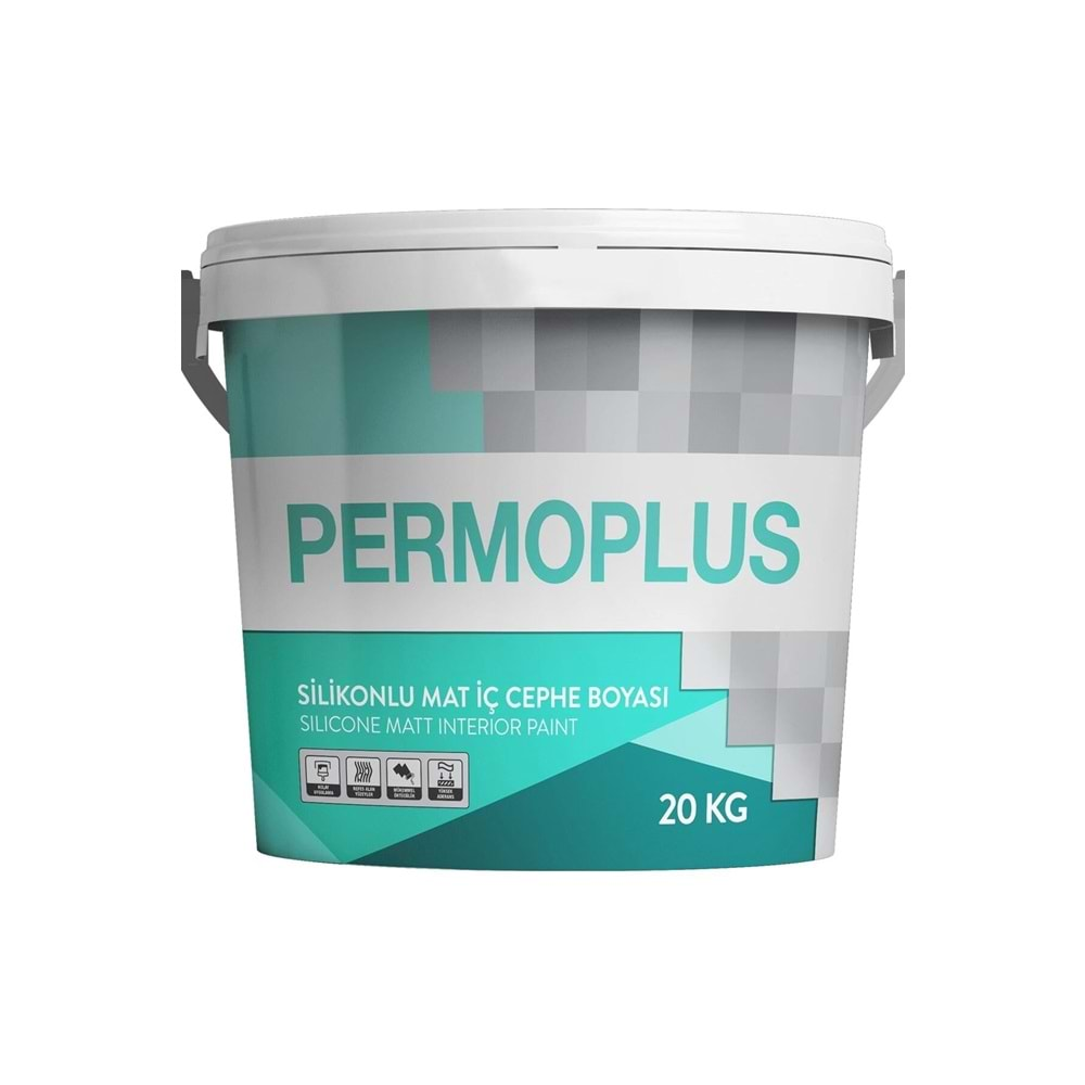 Permoplus Silikonlu Mat İç Cephe Boyası 10Kg Beyaz