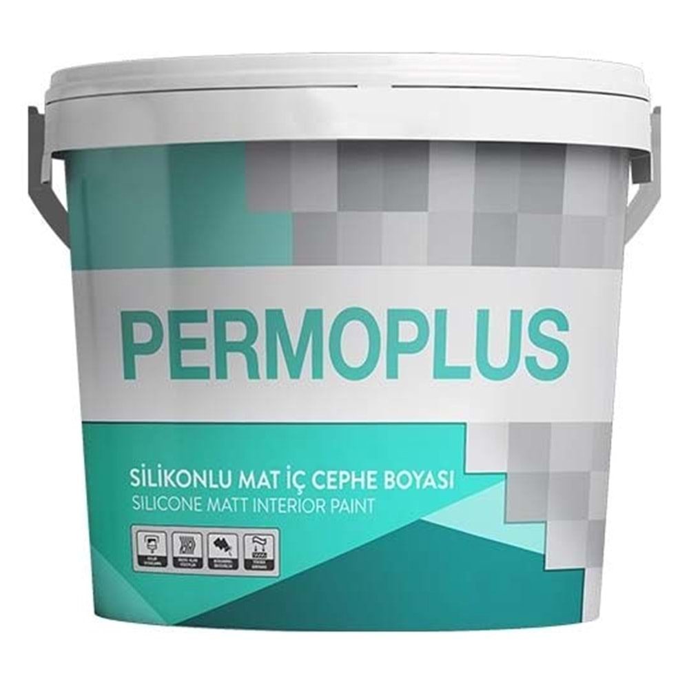 Permoplus Silikonlu Mat İç Cephe Boyası 3.5Kg Beyaz