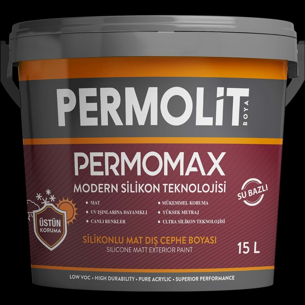 Permomax Silikonlu Mat Dış Cephe Boyası 15Lt D2Baz