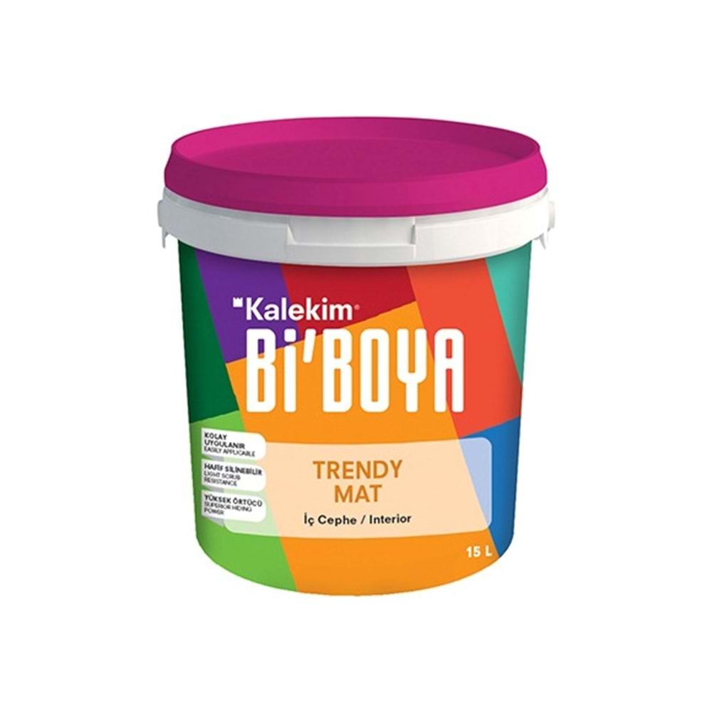 Biboya Trendy Mat İç Cephe Boyası 2.5Lt 0800