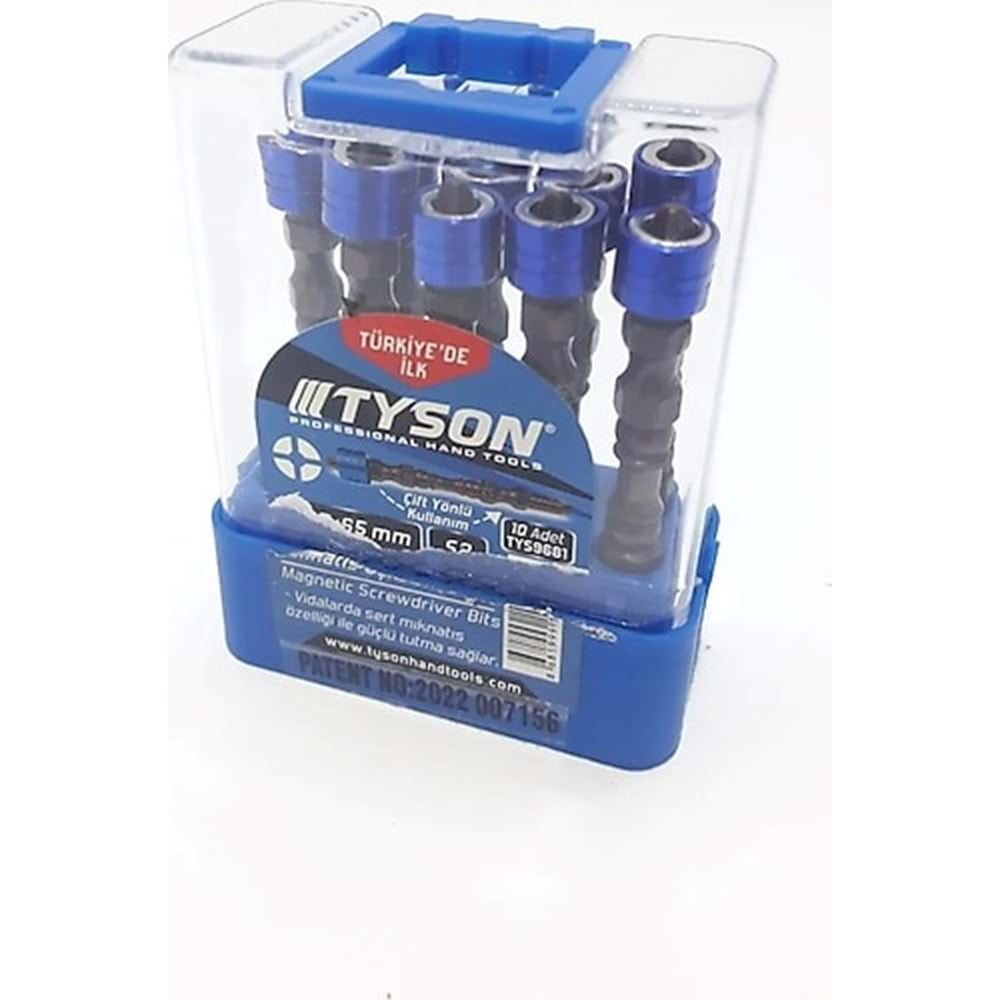 Tyson Ph2X65Mm S2 Çeliği Çift Yönlü Mıknatıs Uçlu Bits Uç