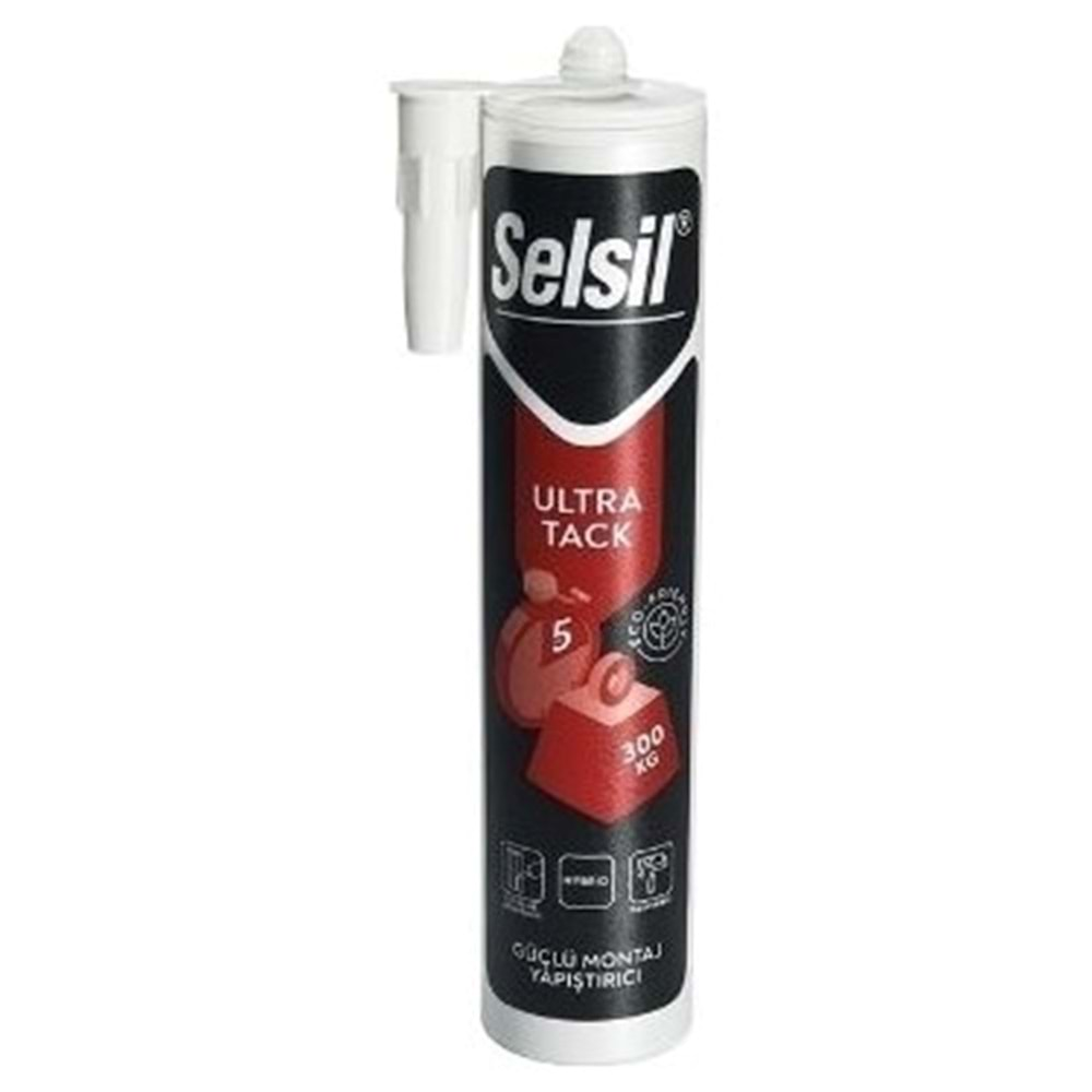 Selsil Ultra Tack Güçlü Montaj Yapıştırıcı 290 Ml