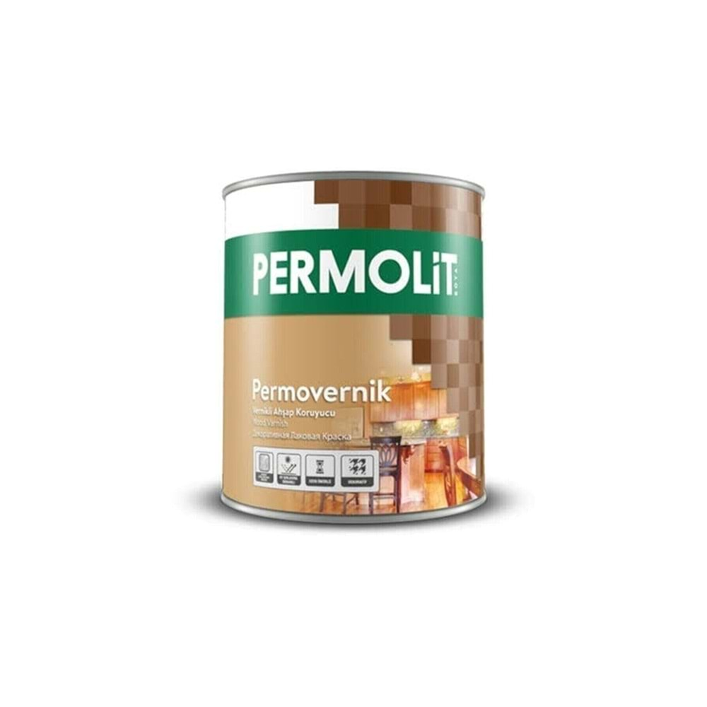 Permolit Vernikli Ahşap Koruyucu 0,75 Lt Koyu Meşe