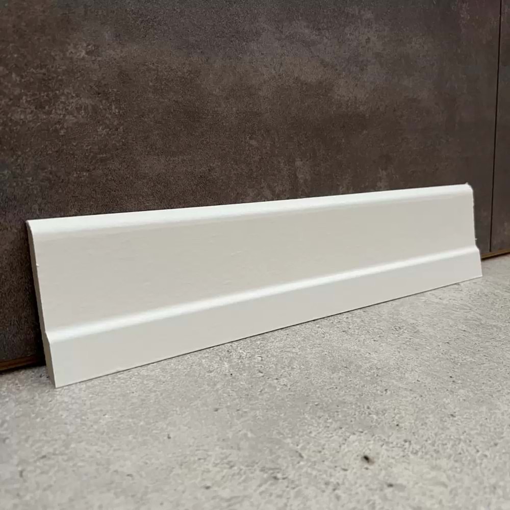 Peli 8 cm Beyaz Kavisli Süpürgelik