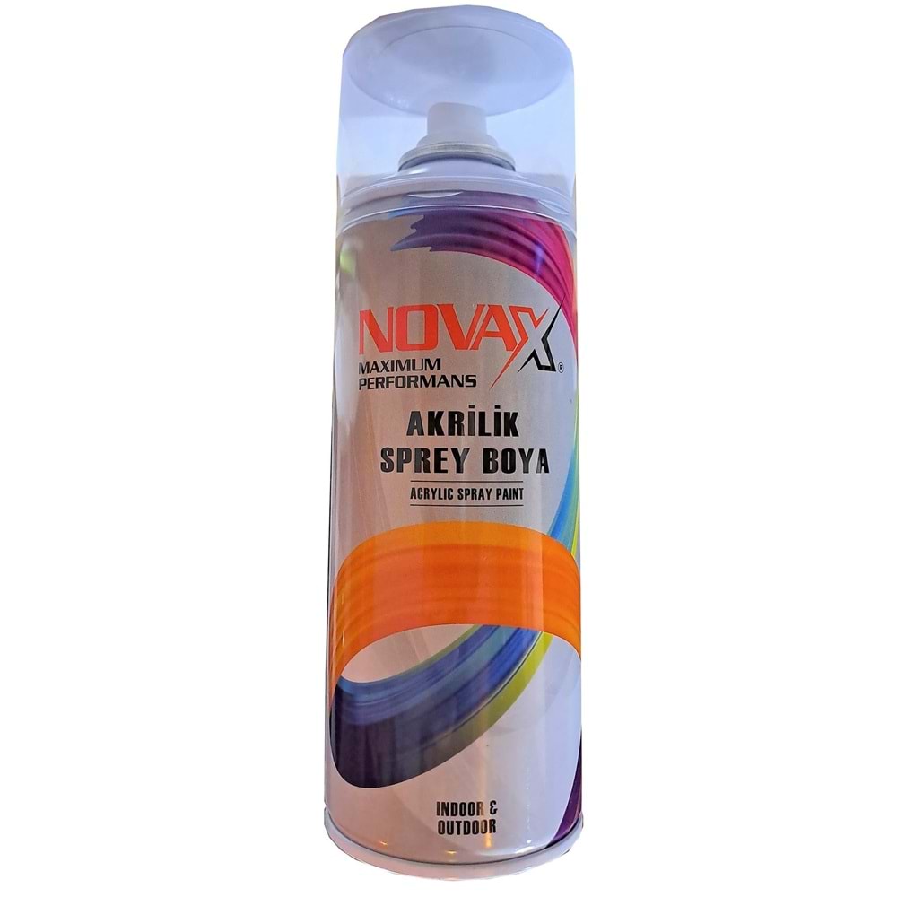 Novax Akrilik Sprey Boya 400 Ml Gümüş Gri