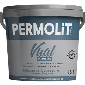 Permomax Vual Silikonlu Mat İç Cephe Boyası 15 LT (D2 BAZ)
