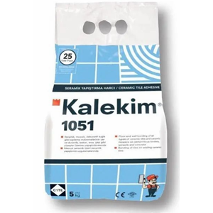 KALEKİM 1051 Seramik Yapıştırma Harcı (GRİ) 5 KG