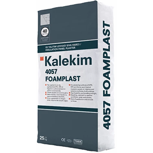 KALEKİM 4057 FOAMPLAST Isı Yalıtım Plaka Sıva Harcı 25 KG
