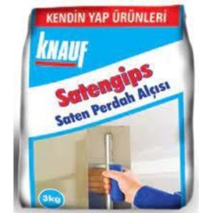Knauf Satengips Saten Perdah Alçısı 3 Kg