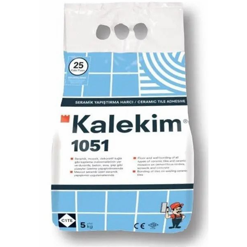 KALEKİM 1051 Seramik Yapıştırma Harcı (GRİ) 5 KG