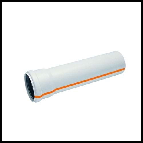Kalde 125x1000 Kalde Tip1 PVC U Boru B Tipi