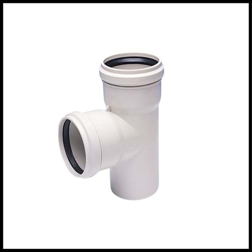 Kalde PVC-U Tek Çatal 87 Derece 50 x 50 mm. -- 5213-sbr-xk0k87