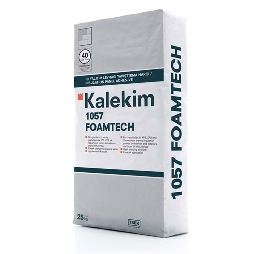 Kalekim 1057-FOAMTECH Isı Yalıtım Plakası Yapıştırma Harcı 25 kg.