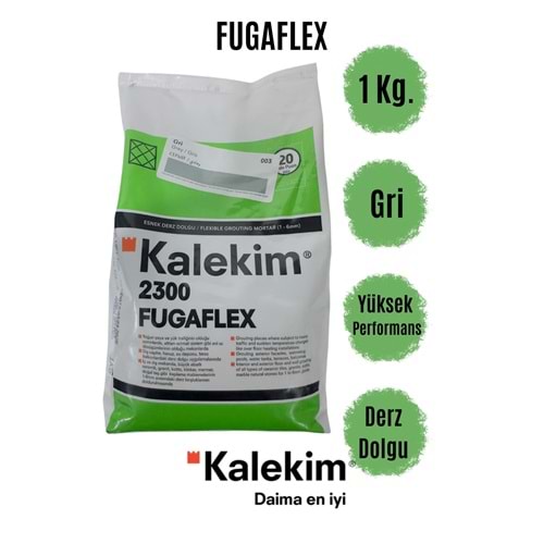 Kalekim 2300 Fuga Flex Esnek Yüksek Performanslı Derz Dolgu 1 Kg. Gri