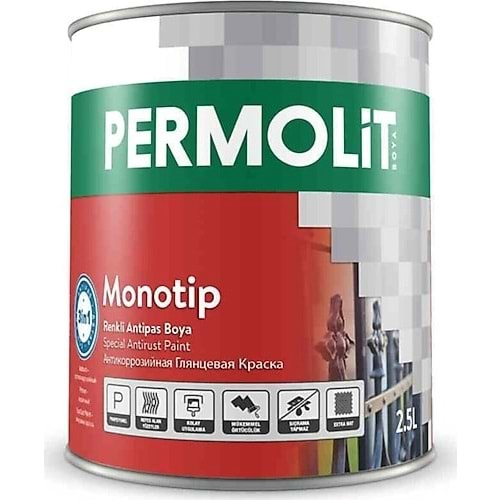 Permolit Monotip Antipas Parlak Siyah 2.5Lt