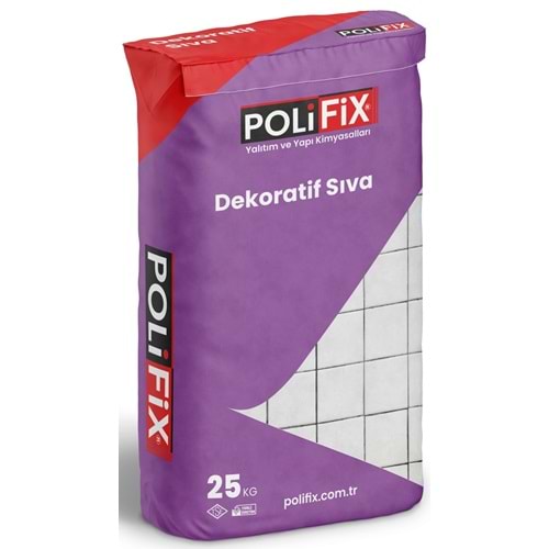 Politek Polifix Çizgi Dokulu Dekoratif Mineral Sıva 20 Kg