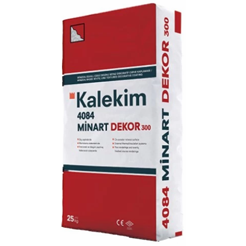 KALEKİM 4084 MİNART DEKOR 300 Çizgi Dekor Mineral Sıva 25 KG