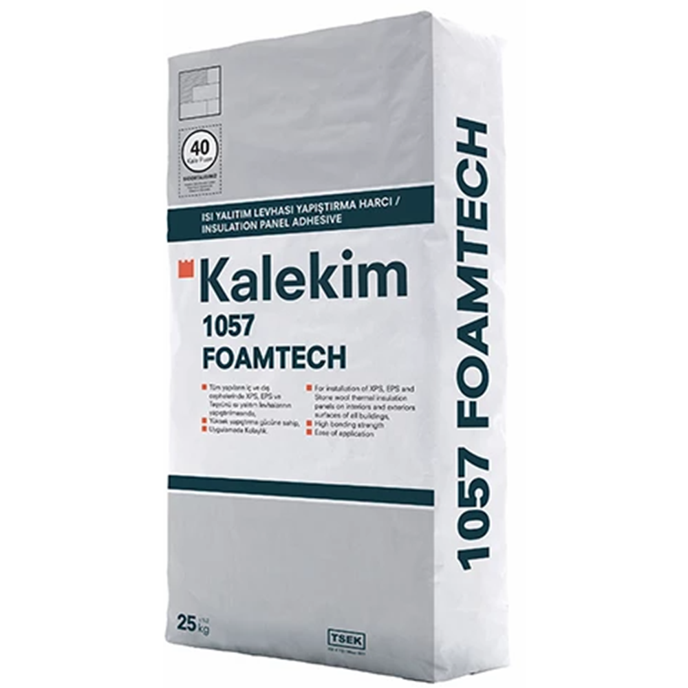 KALEKİM 1057 FOAMTECH Isı Yalıtım Plakası Yapıştırma Harcı 25 KG