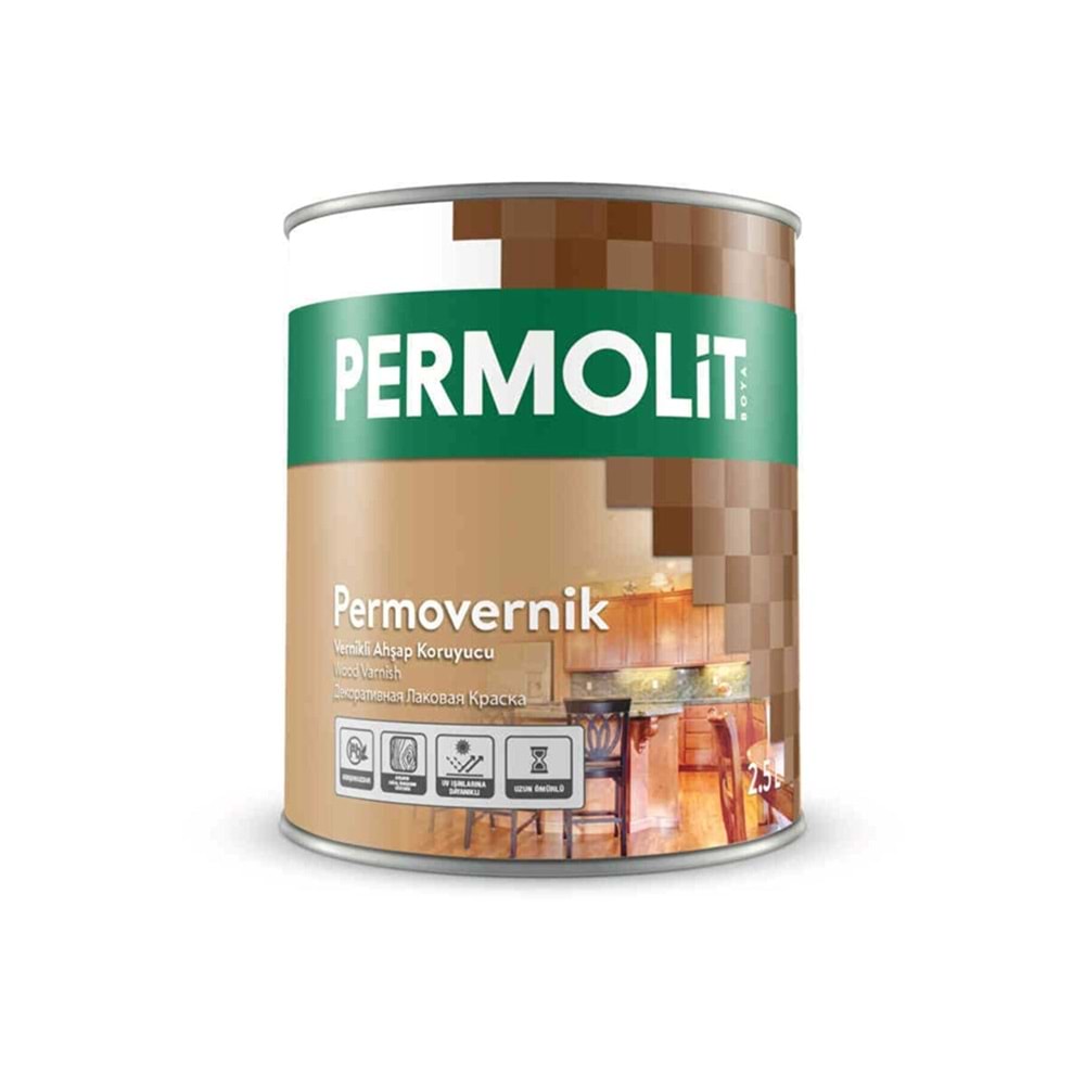 Permovernik Vernikli Ahşap Koruyucu Naturel 12 LT