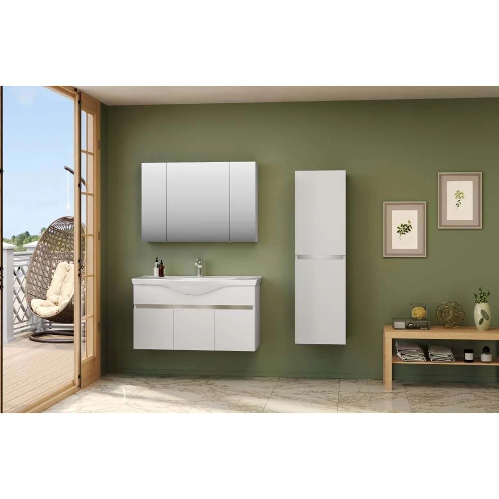 Orka Dinar 100Cm Livana Banyo Dolabı