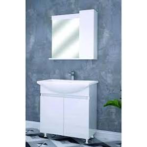 Alvit Rodos 80 Beyaz-Venezia Banyo Dolabı