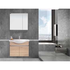 Gold Artica 65Cm Ceviz Banyo Dolabı