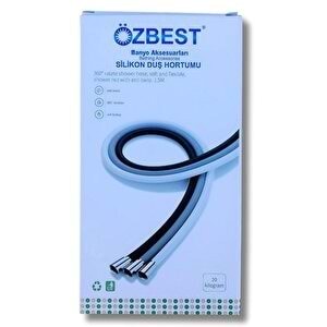 Özbest Silikon Duş Hortumu Gri